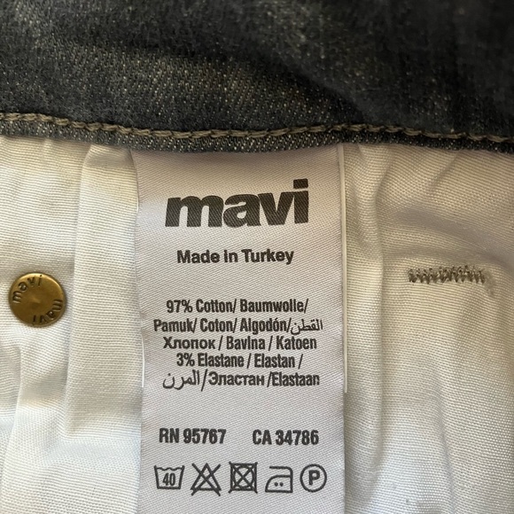 MAVI Jeans Slim Fit Denim Dark Blue  Stretch Tag 29 / Actual 30 Inseam 32 Preppy - Picture 4 of 8